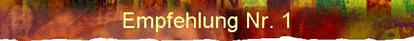 Empfehlung Nr. 1