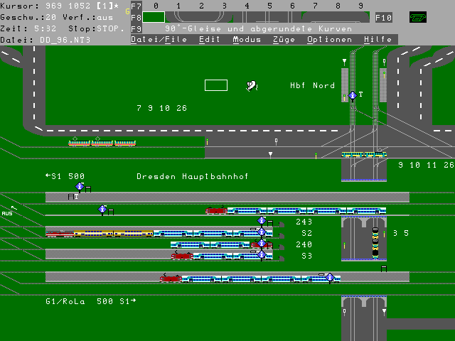 BAHN 3.58 Screenshot Dresden Hauptbahnhof