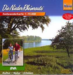 Radwanderkarte NiederRheinroute